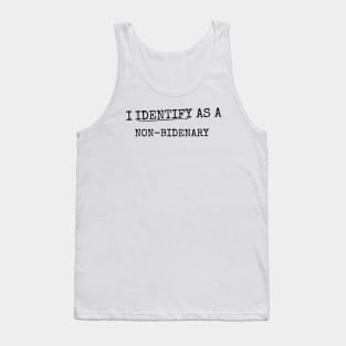 I identify as non Bidenary (v14) Tank Top